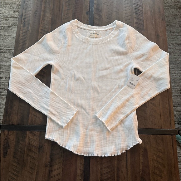 NWT We The Free Easy Does It Waffle Knit Crew Neck Long Sleeve Tee Shirt. Size L - Picture 5 of 10